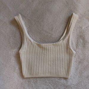 Aritzia Birch Cropped Tank Top